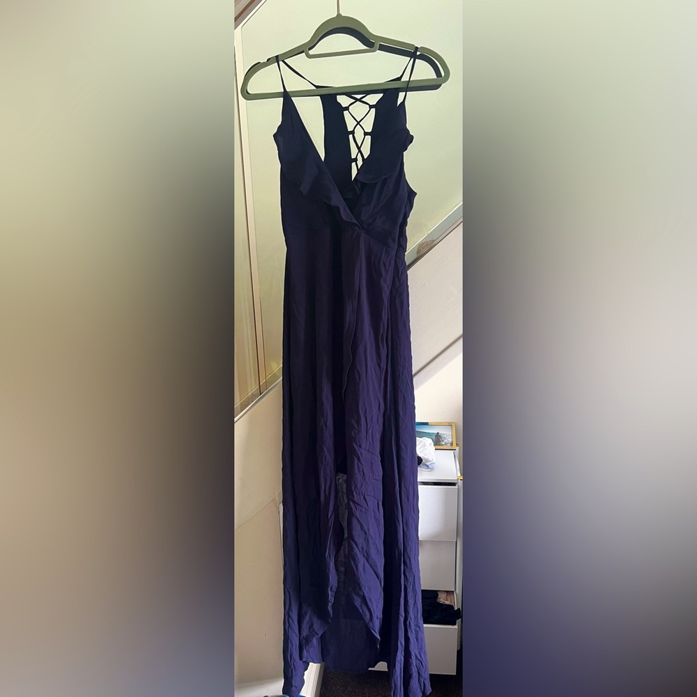 Dee Elly Navy Blue Dress Size Medium